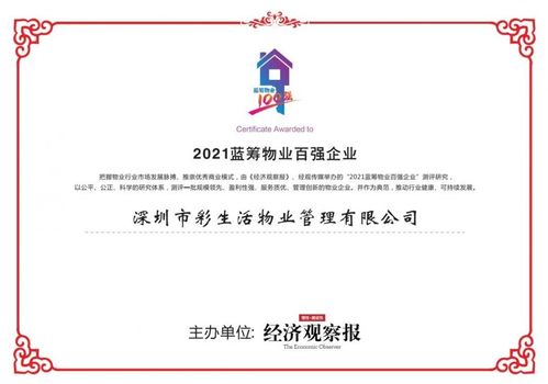 彩生活服務集團旗下三大品牌全面開花，狂攬眾多獎項，商標代理服務助力品牌價值提升